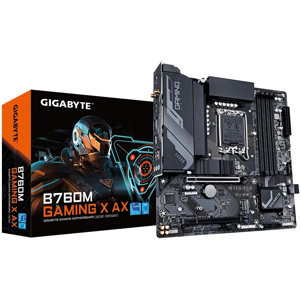 Gigabyte B760M Gaming X AX Intel B760 LGA 1700 micro-ATX (B760M GAMING X AX)
