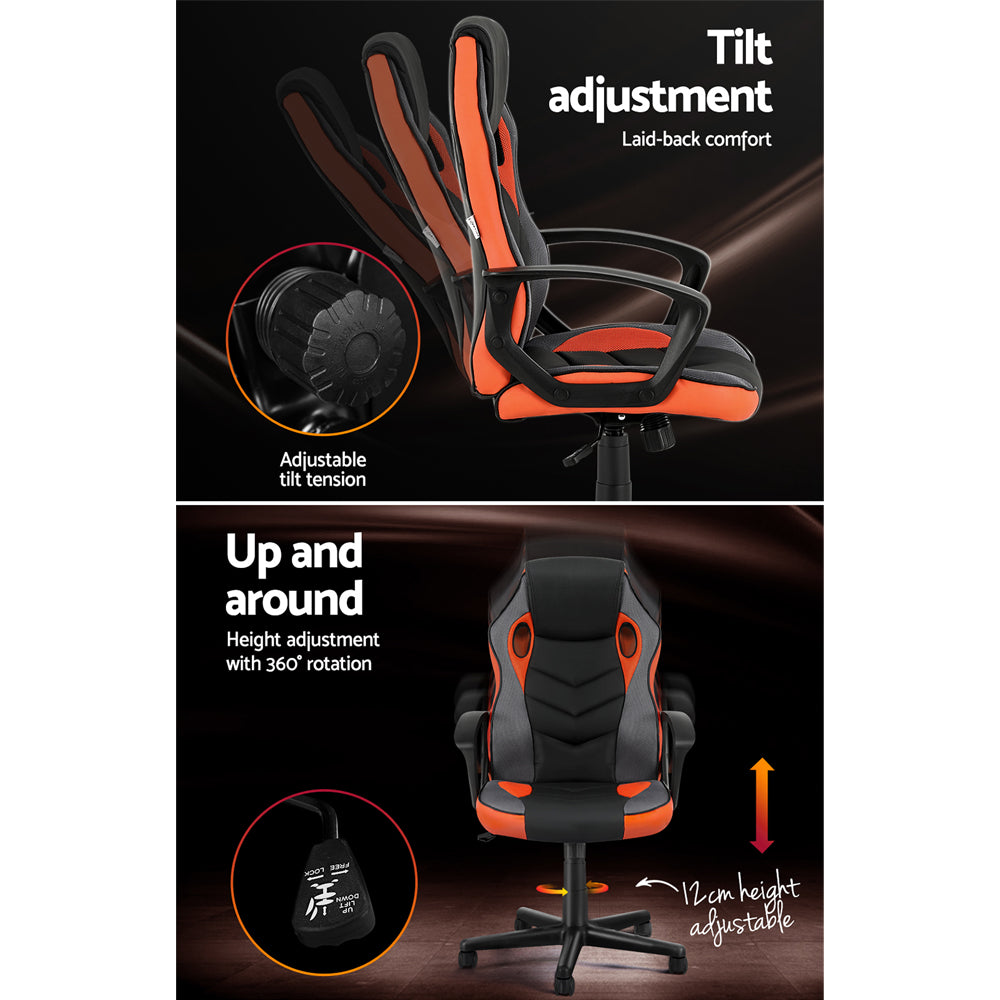 NNEDSZ Gaming Office Chair Computer Executive Racing Chairs High Back Orange