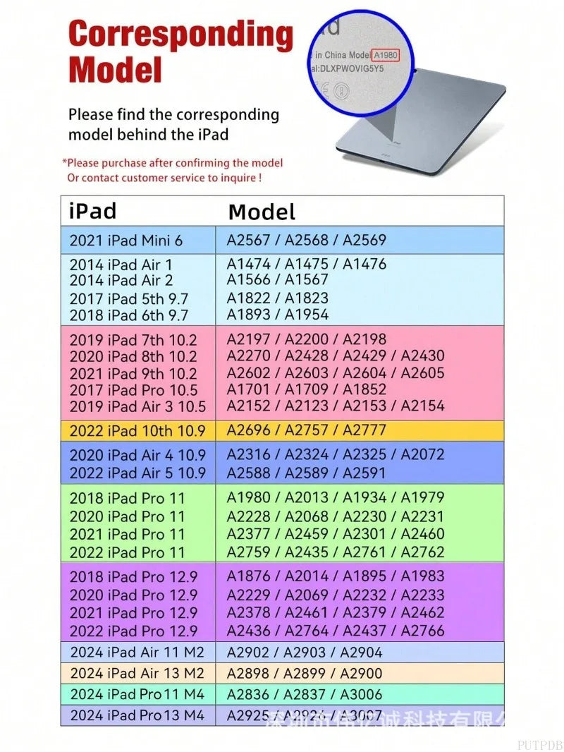Y-Fold Stand Case For iPad Pro 12.9 13 11 2018-2024 Buckle Cover iPad A16 11th 2025 Air 11 Air 4 5 10.9 10th Mini 6 7 funda Capa