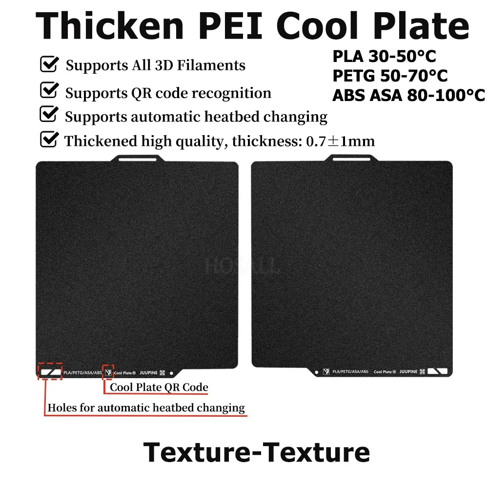 For Bambu Lab Build Plate X1 X1E P1P P1S A1 Accessories Smooth Carbon Honeycomb Textured X1C Upgrades Bambulab Kit Printplate