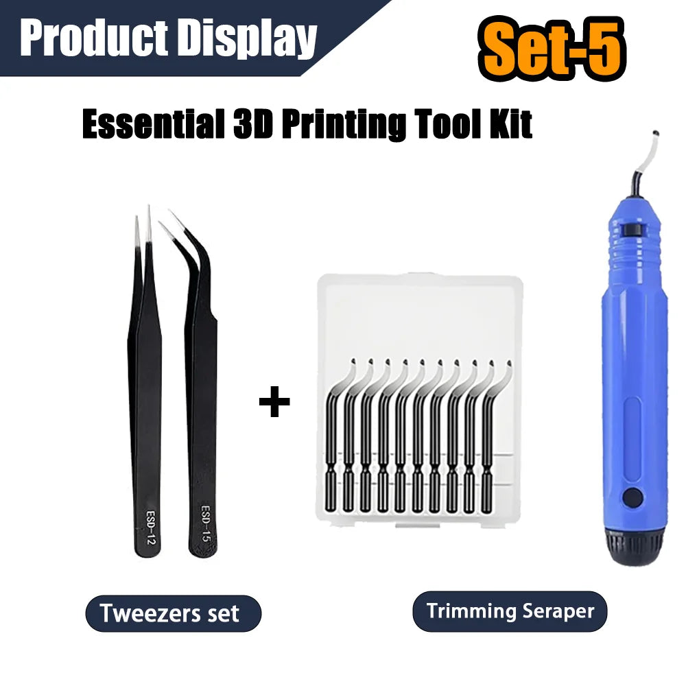 3D Printer Tools Kit, 53pcs 3D Printer Accessories for All FDM/SLA Printers Includes Nozzle Cleaning Tools, Removal Scrapers,
