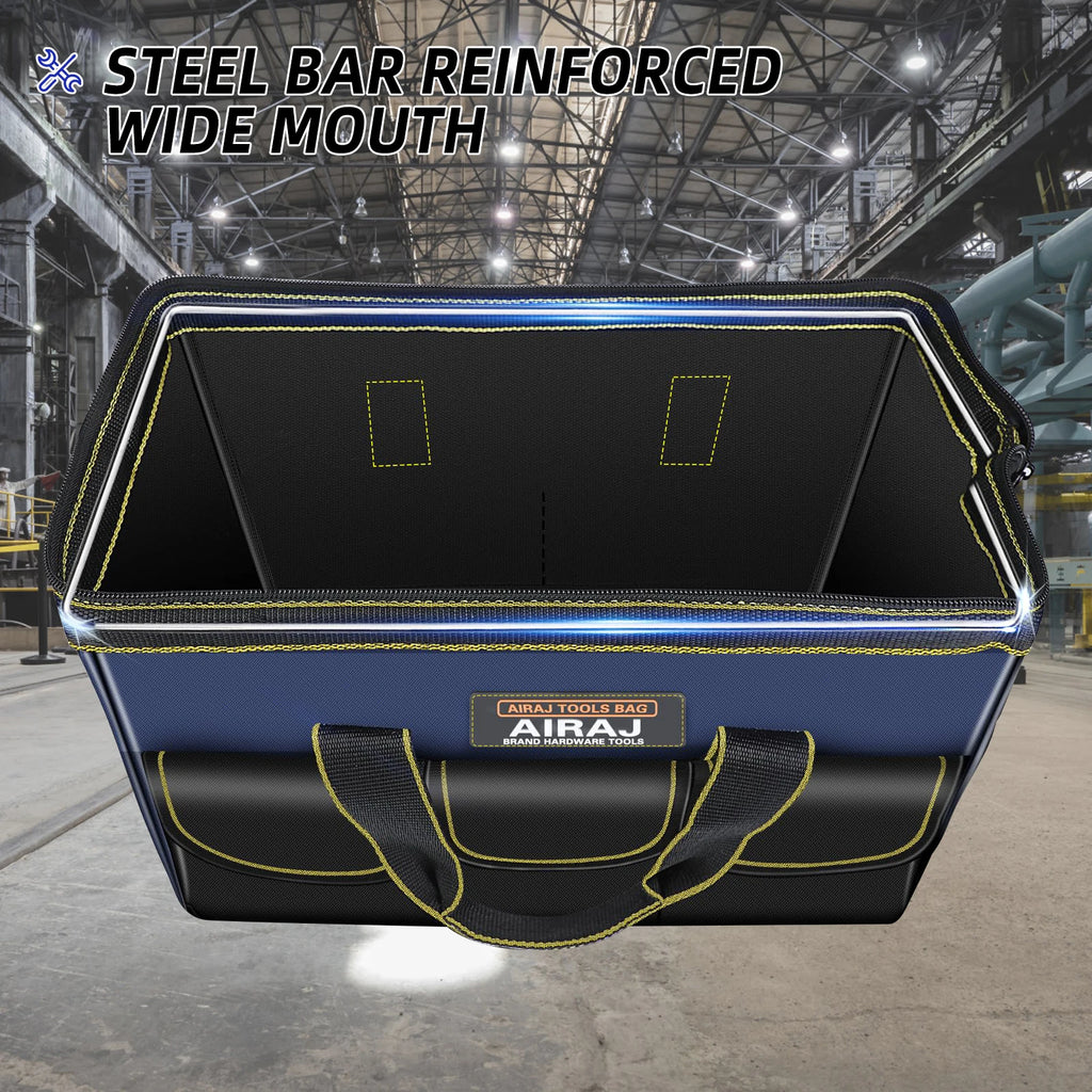 AIRAJ Multifunctional Tool Bags 1680D Oxford Cloth Electrician Bags Waterproof and Wear-Resistant High Capacity Storage Bags