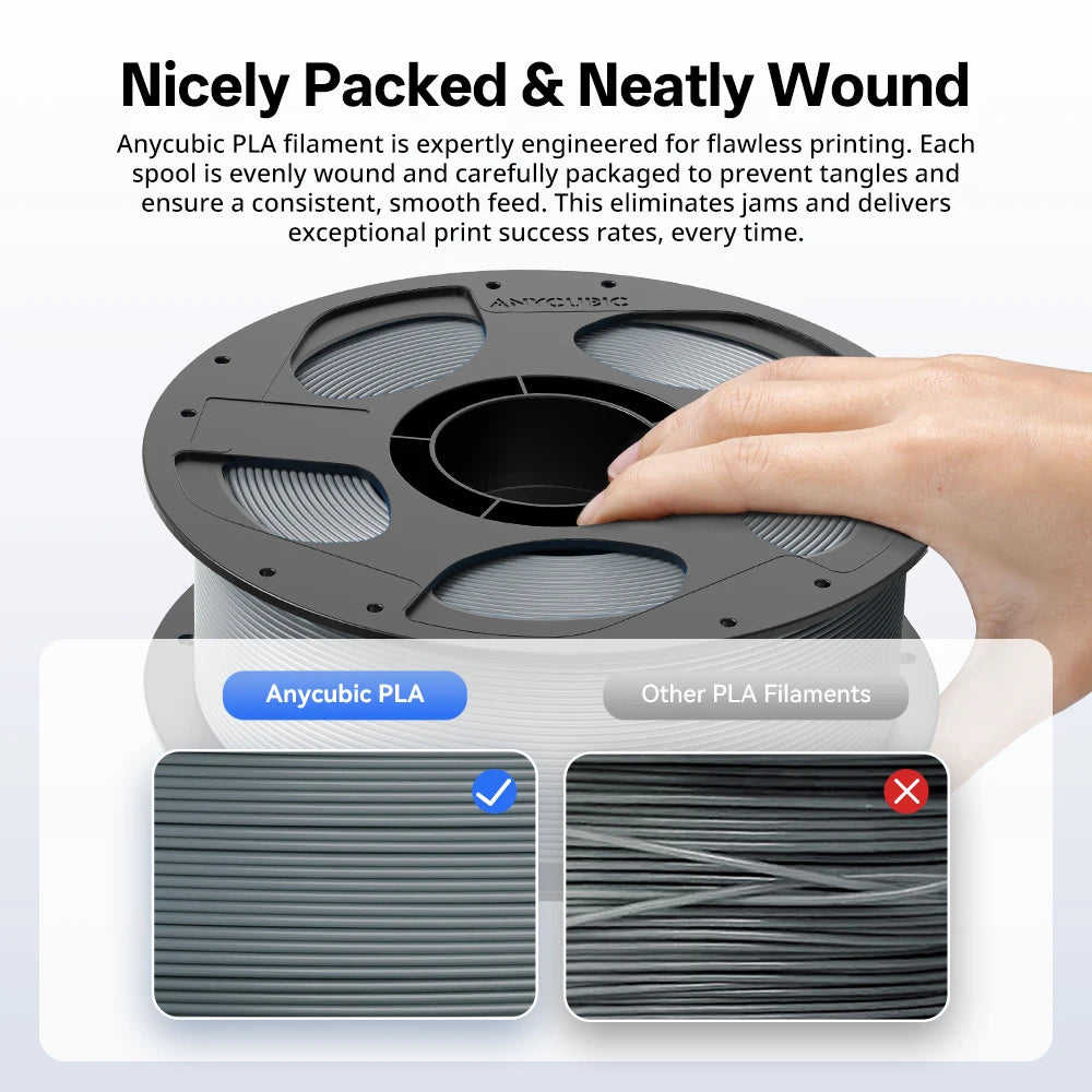 ANYCUBIC 20/10KG PLA 1.75mm Plastic Filament For FDM 3D Printer 1kg/Roll High Speed PLA 3D Printing Material For Kobra 2 Pro Max