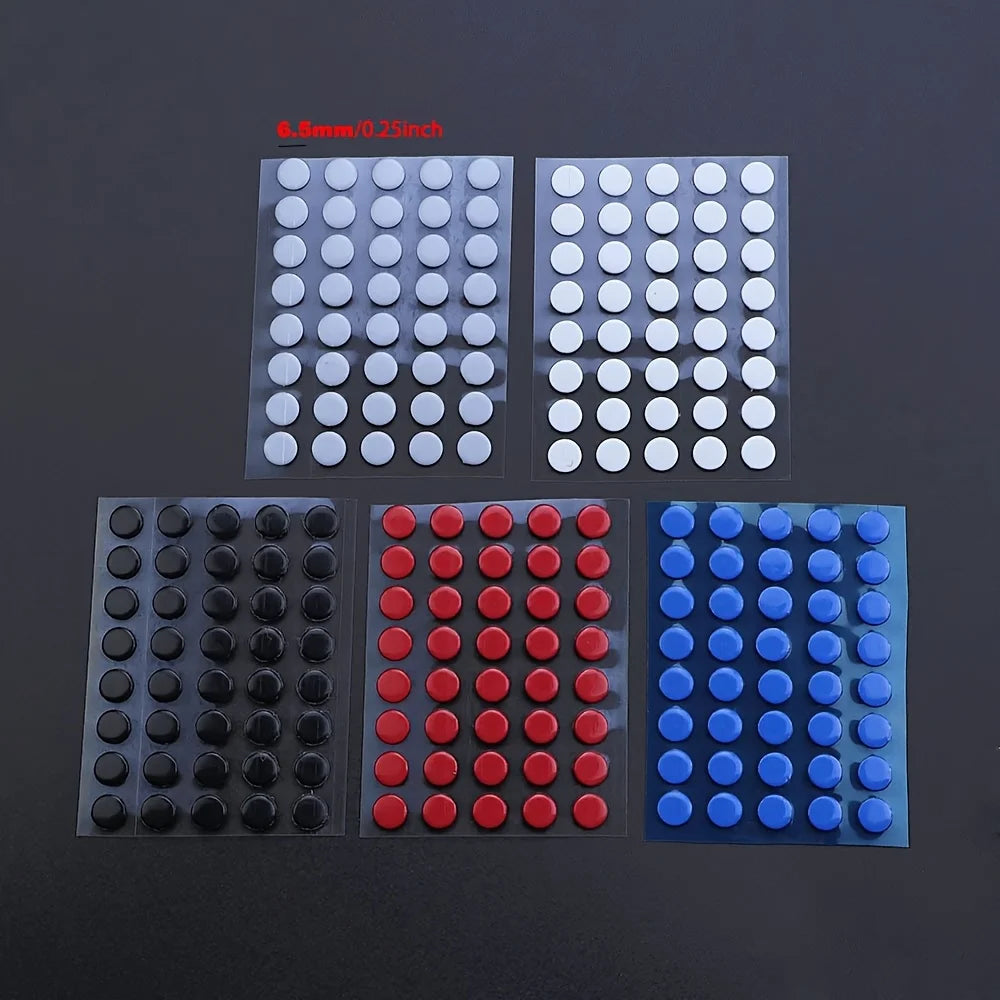 40Pcs 6.5mm diameter 0.8mm thickness Small Dots Universal Mouse Skates for Logitech Rubberized Mouse Foot Glide Feet Sticker
