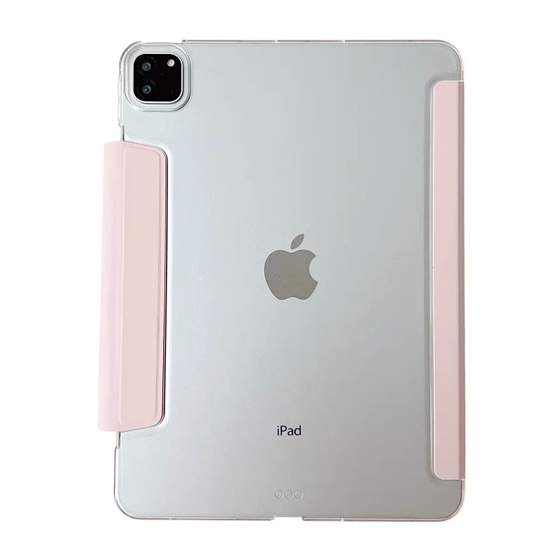 Y-Fold Stand Case For iPad Pro 12.9 13 11 2018-2024 Buckle Cover iPad A16 11th 2025 Air 11 Air 4 5 10.9 10th Mini 6 7 funda Capa
