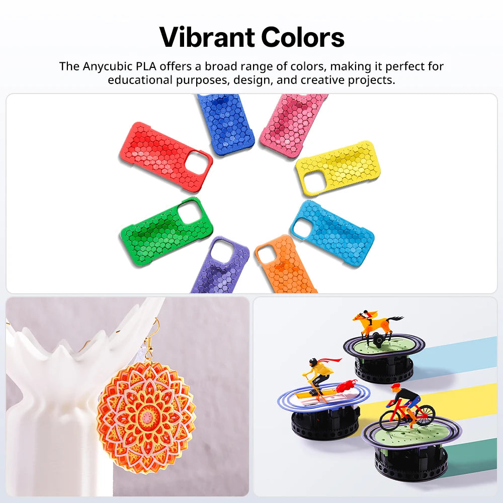 ANYCUBIC 20/10KG PLA 1.75mm Plastic Filament For FDM 3D Printer 1kg/Roll High Speed PLA 3D Printing Material For Kobra 2 Pro Max