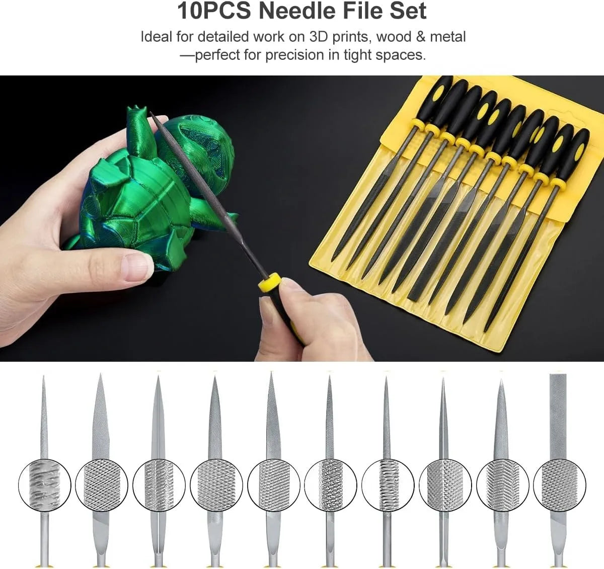 3D Printer Tools Kit, 53pcs 3D Printer Accessories for All FDM/SLA Printers Includes Nozzle Cleaning Tools, Removal Scrapers,