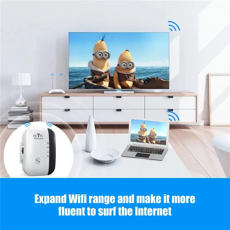 300Mbps Wireless WIFI Repeater 2.4G Router Wifi Range Extender Wi-Fi Signal Amplifier 802.11N Network Card Adapter for PC