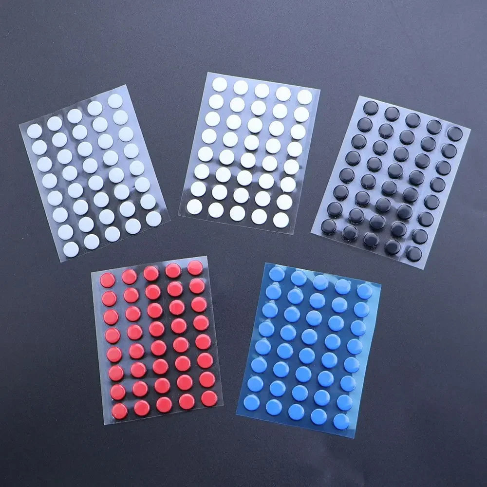 40Pcs 6.5mm diameter 0.8mm thickness Small Dots Universal Mouse Skates for Logitech Rubberized Mouse Foot Glide Feet Sticker