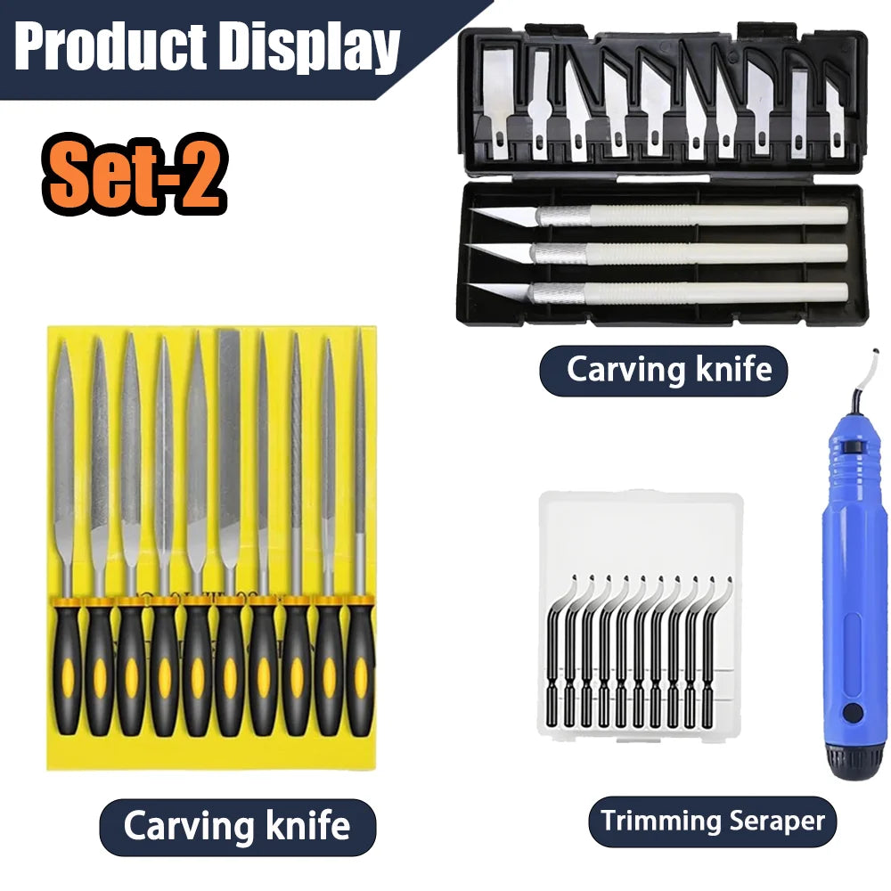 3D Printer Tools Kit, 53pcs 3D Printer Accessories for All FDM/SLA Printers Includes Nozzle Cleaning Tools, Removal Scrapers,